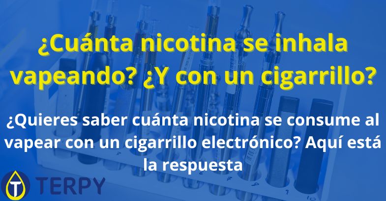 ¿Cuánta nicotina se inhala vapeando?