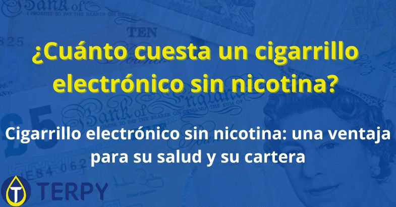 ¿Cuánto cuesta un cigarrillo electrónico sin nicotina?